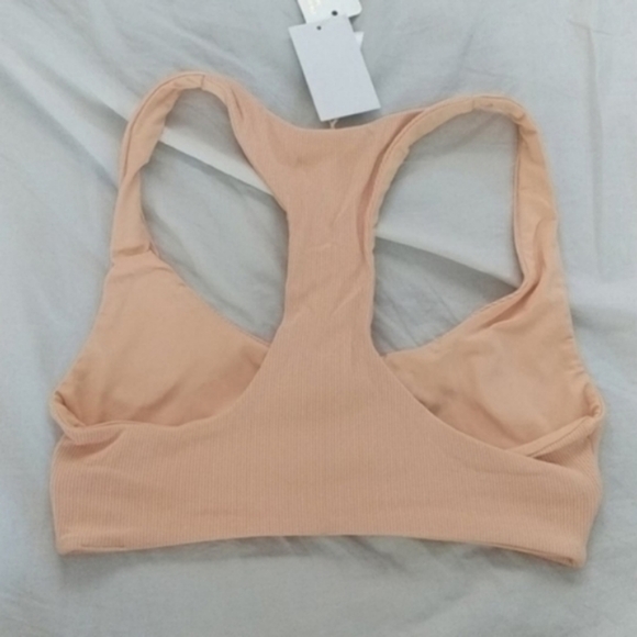 L*Space Tara Bikini Top Ribbed Rib Desert Rose Pink - Picture 6 of 10